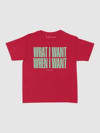 what i want baby tee - In Print We Trust