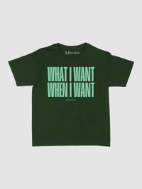 what i want baby tee - In Print We Trust