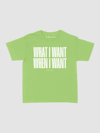 what i want baby tee - In Print We Trust