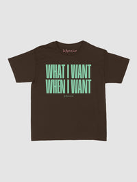 what i want baby tee - In Print We Trust