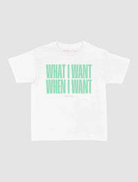 what i want baby tee - In Print We Trust