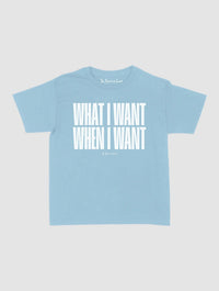 what i want baby tee - In Print We Trust