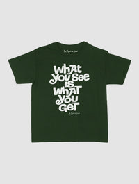 what you see baby tee - In Print We Trust