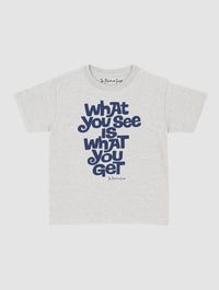 what you see baby tee - In Print We Trust