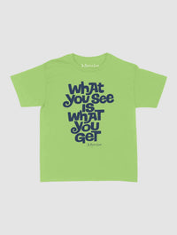 what you see baby tee - In Print We Trust