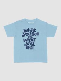 what you see baby tee - In Print We Trust