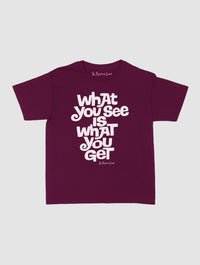 what you see baby tee - In Print We Trust
