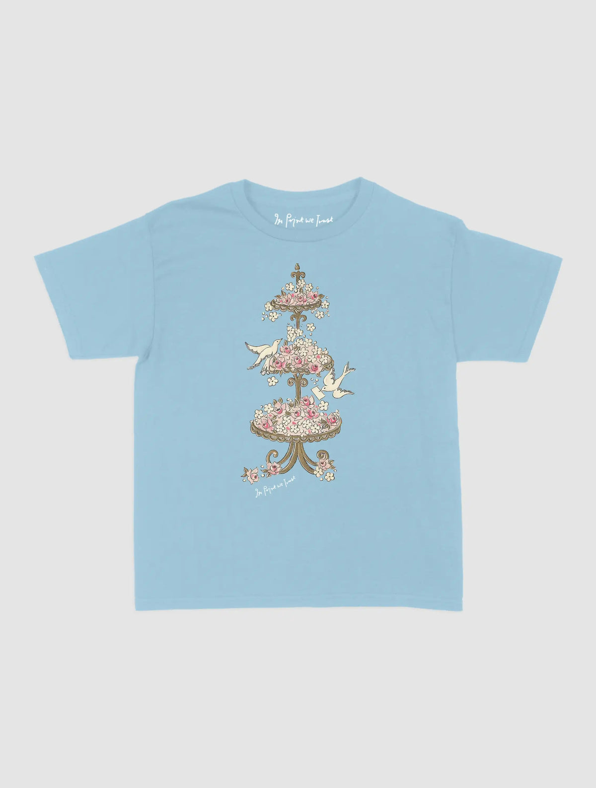 white doves baby tee