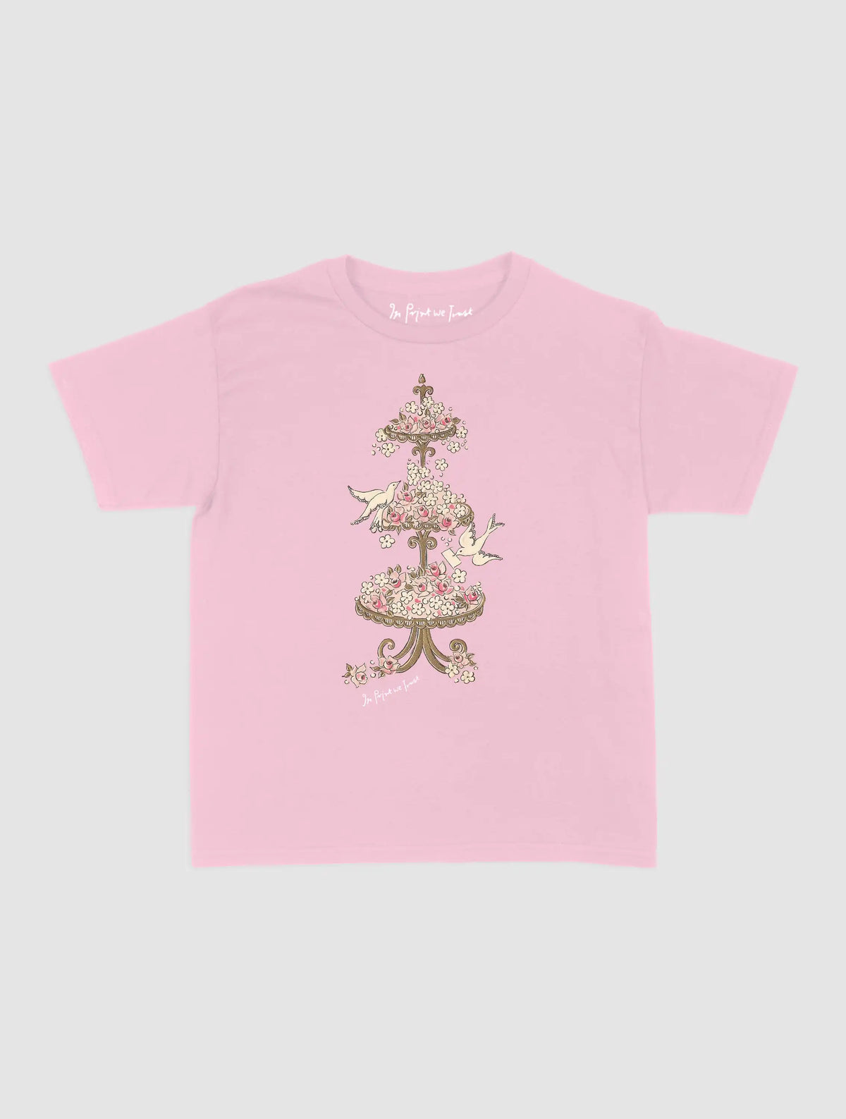 white doves baby tee