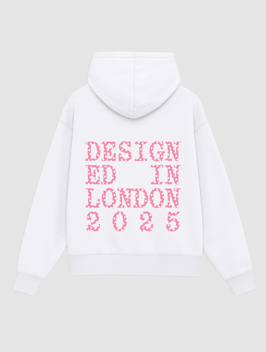 designed in london hoodie