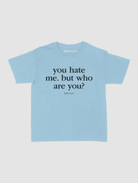 who are you baby tee - In Print We Trust