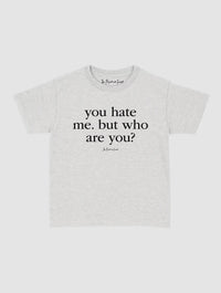who are you baby tee - In Print We Trust