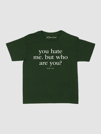 who are you baby tee - In Print We Trust