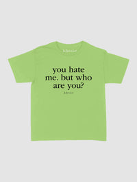who are you baby tee - In Print We Trust