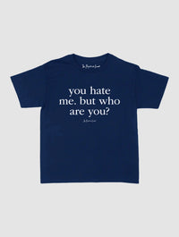 who are you baby tee - In Print We Trust