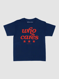 who cares baby tee - In Print We Trust