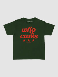 who cares baby tee - In Print We Trust