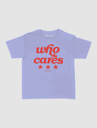 who cares baby tee - In Print We Trust