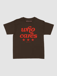 who cares baby tee - In Print We Trust