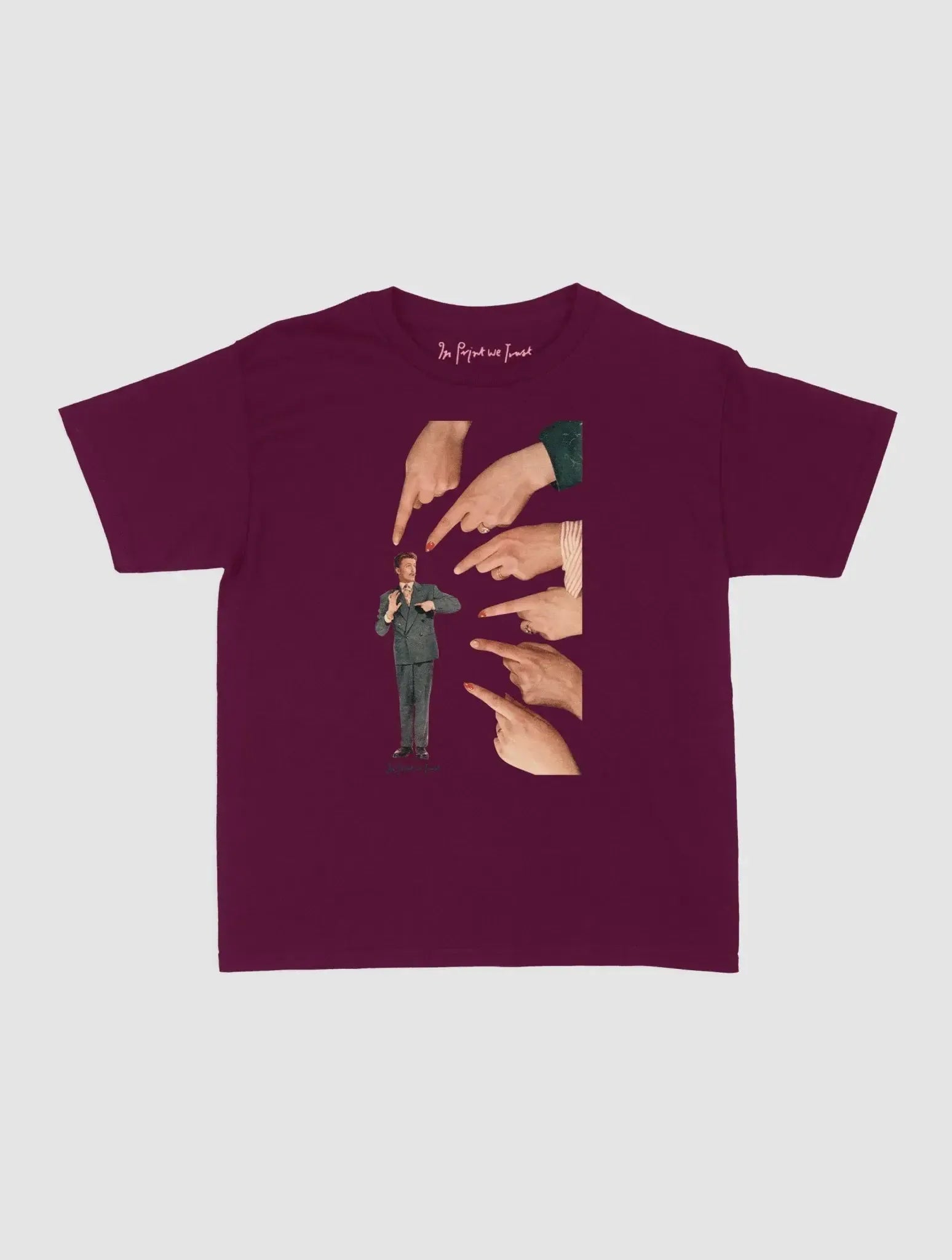 who me baby tee - In Print We Trust