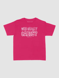 who really cares baby tee - In Print We Trust