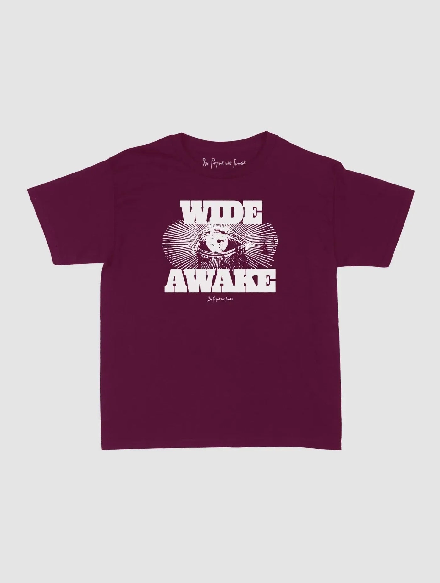 wide awake baby tee - In Print We Trust