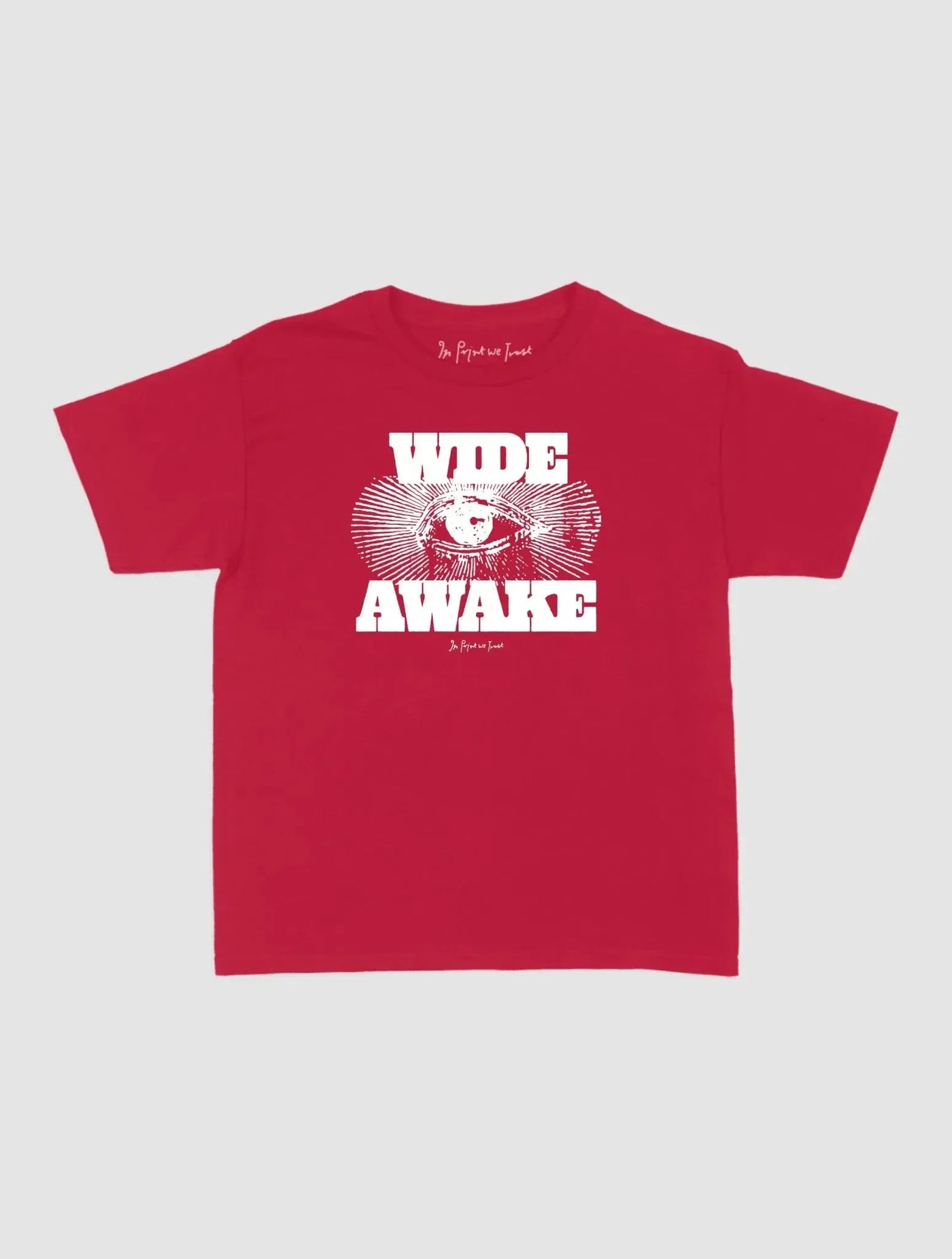 wide awake baby tee - In Print We Trust