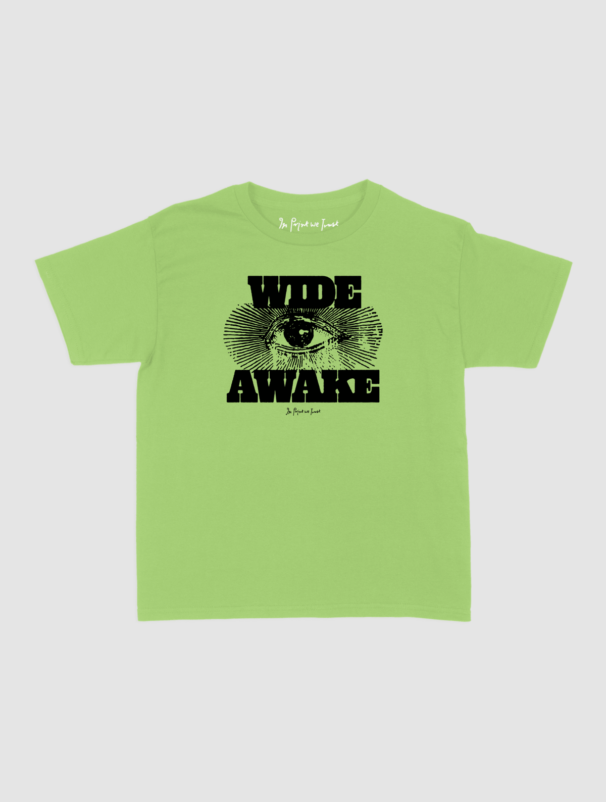 wide awake baby tee - In Print We Trust