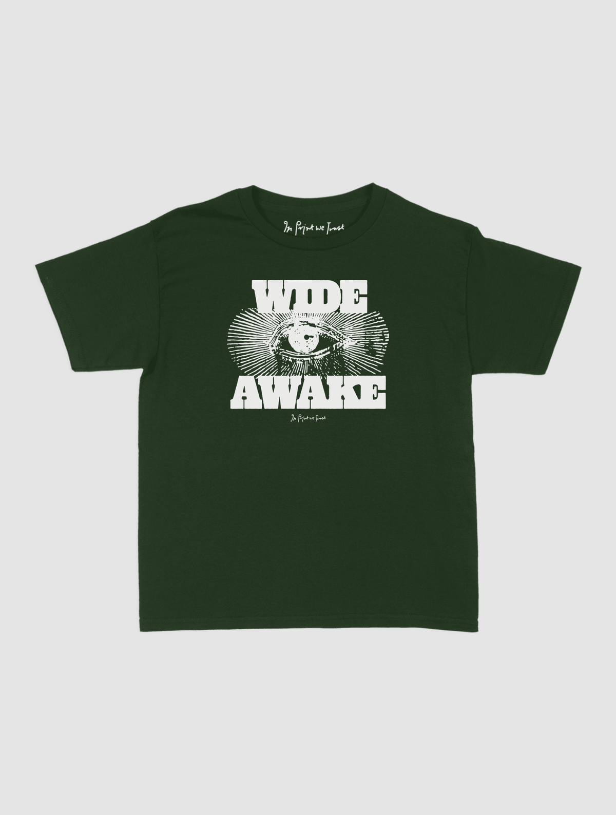 wide awake baby tee - In Print We Trust
