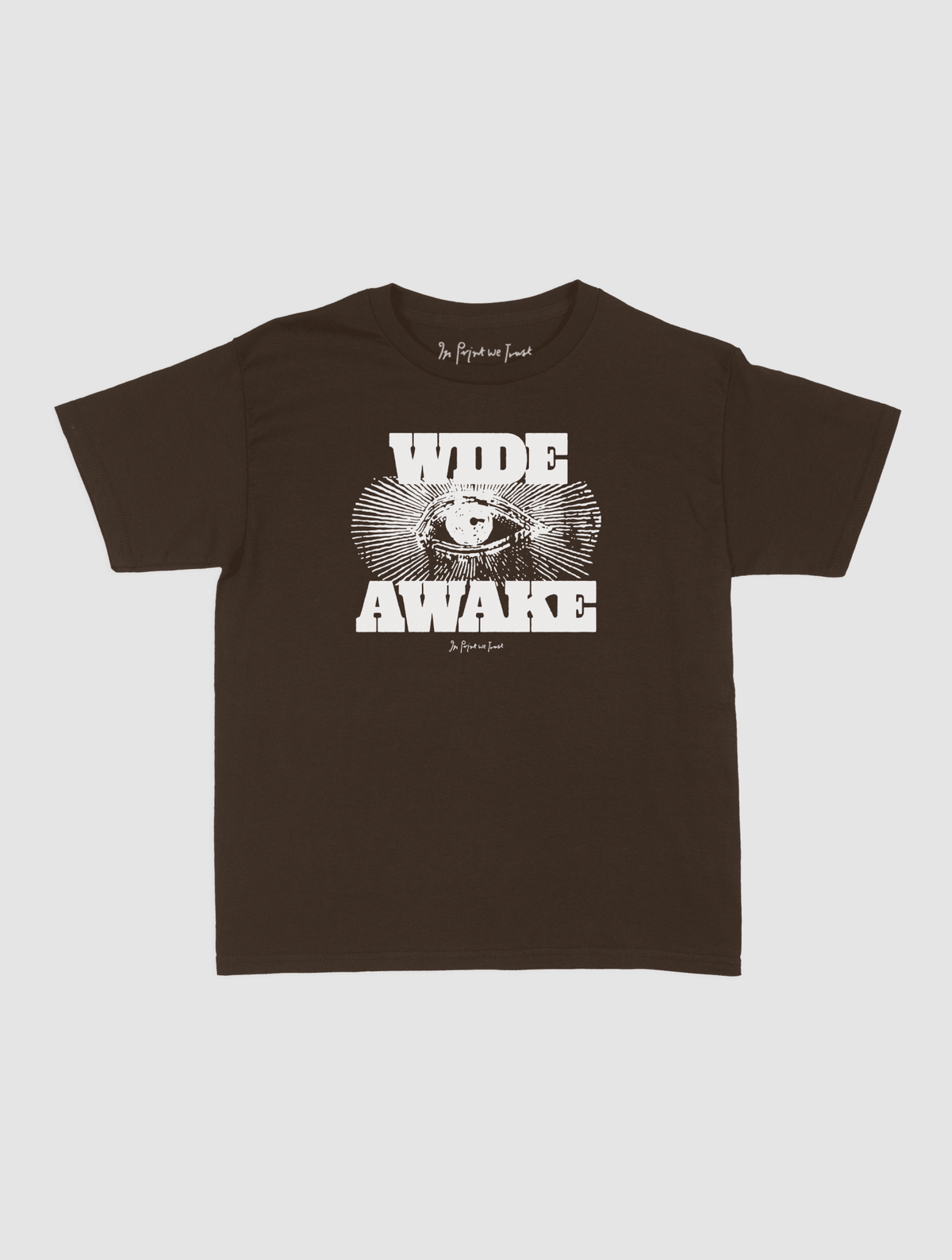 wide awake baby tee - In Print We Trust
