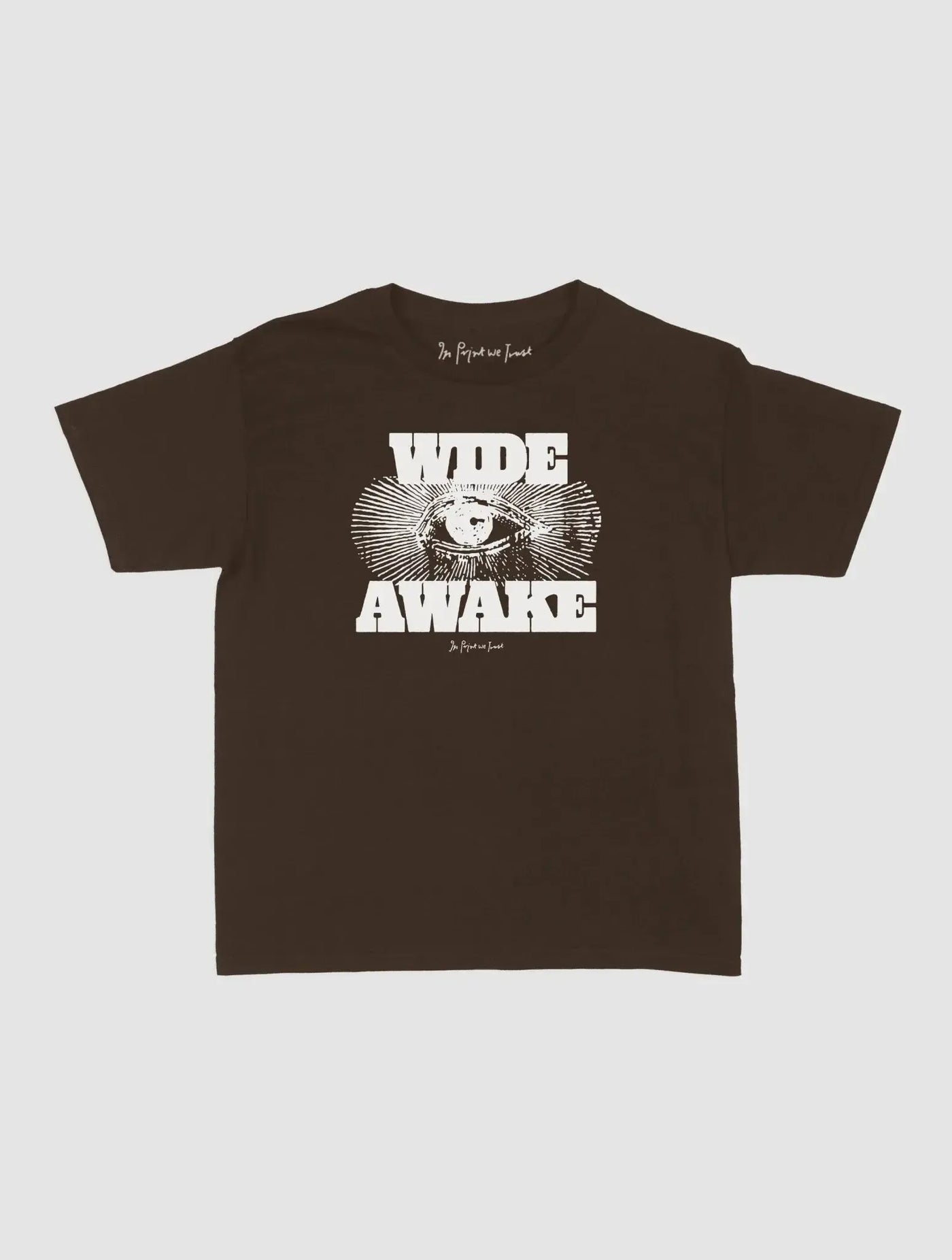 wide awake baby tee - In Print We Trust