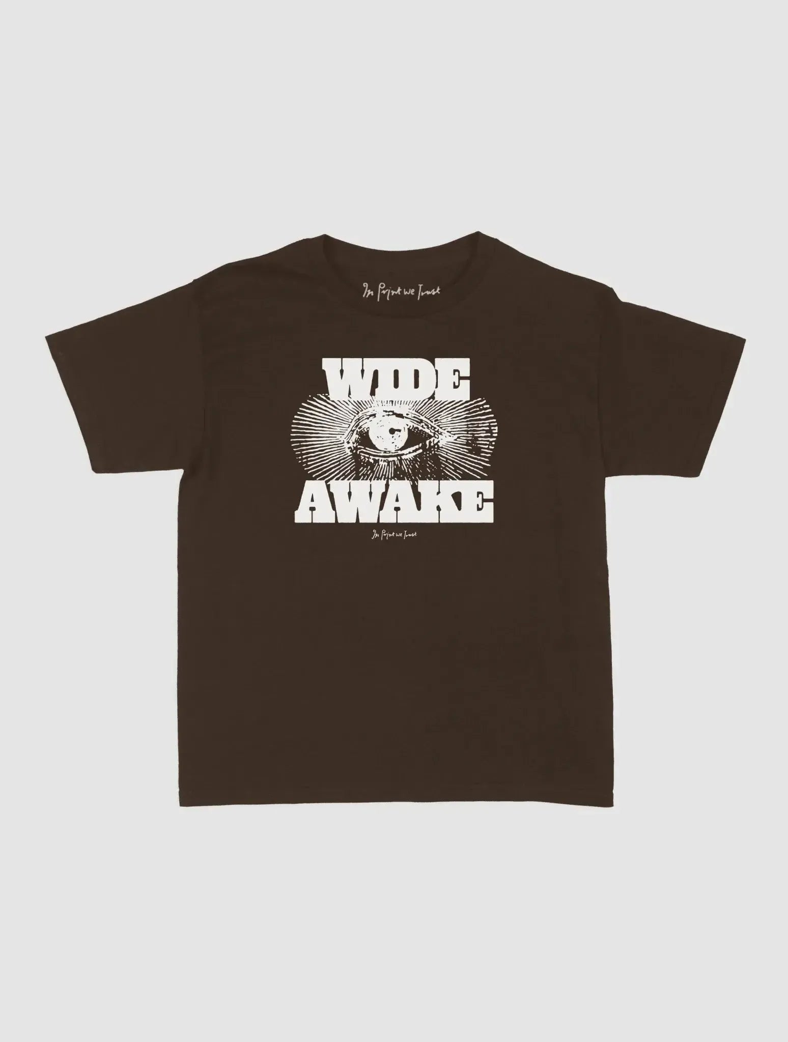 wide awake baby tee - In Print We Trust