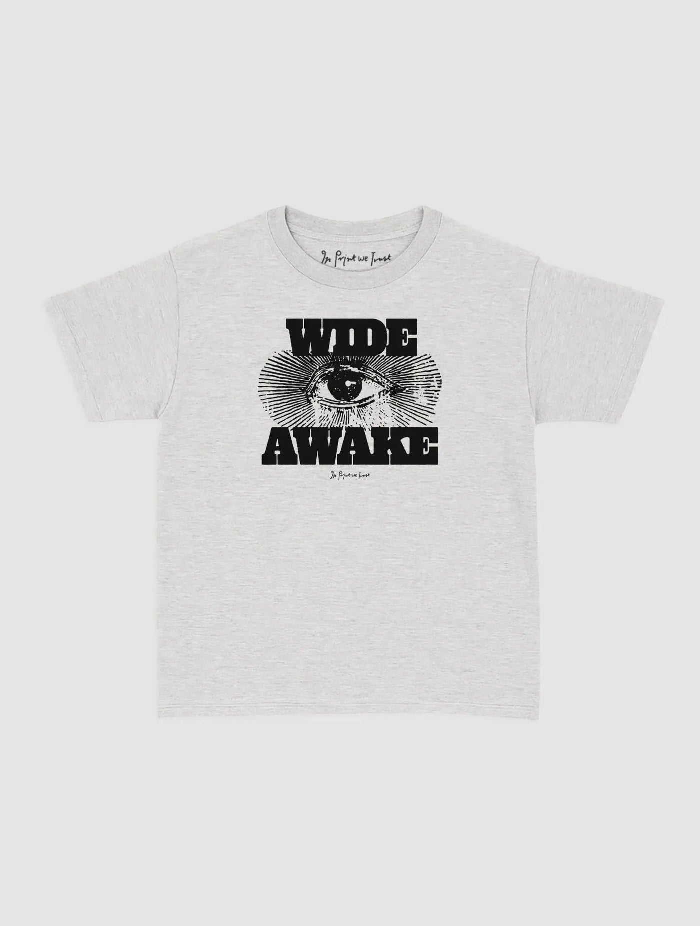 wide awake baby tee - In Print We Trust