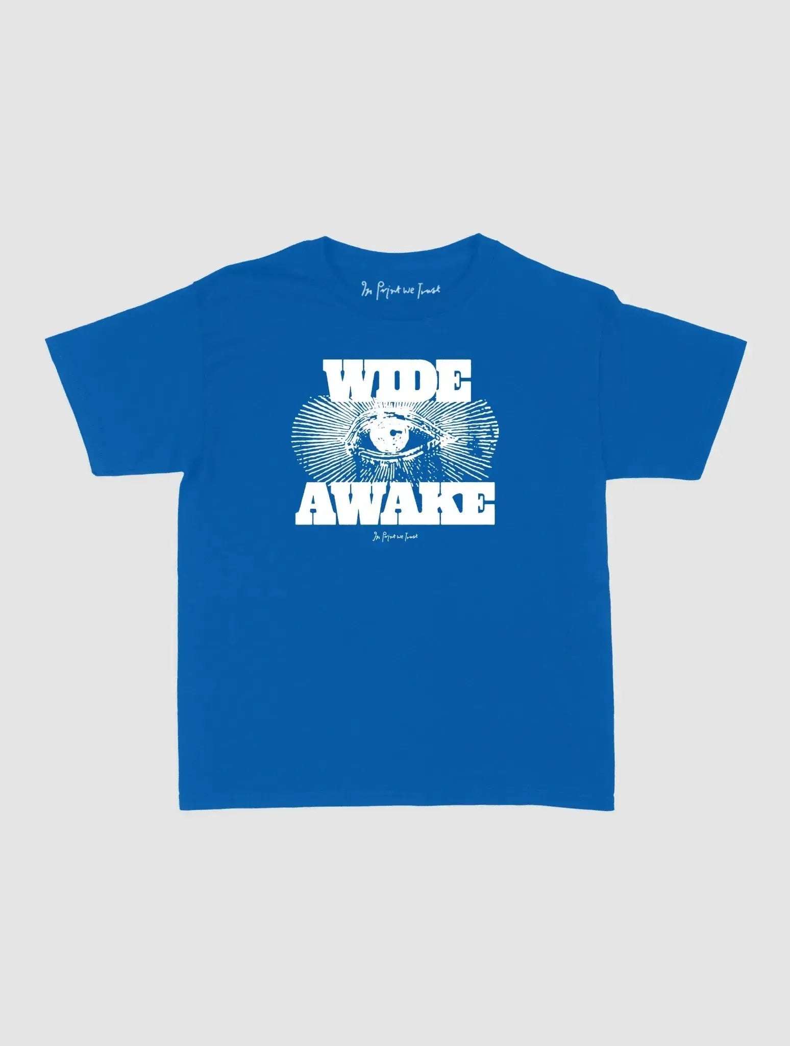 wide awake baby tee - In Print We Trust