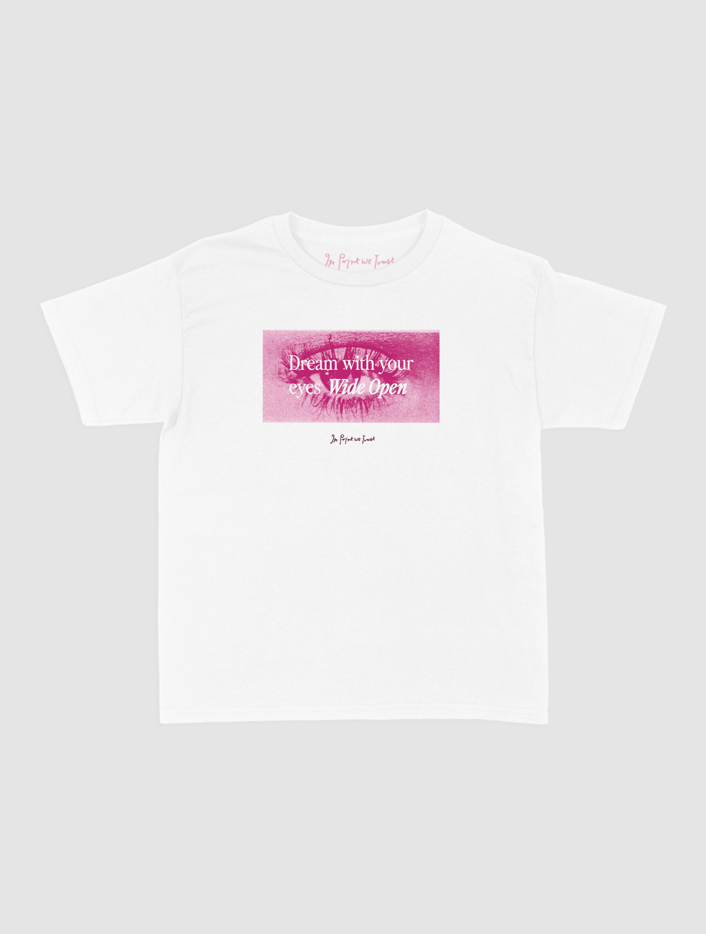 wide open baby tee - In Print We Trust