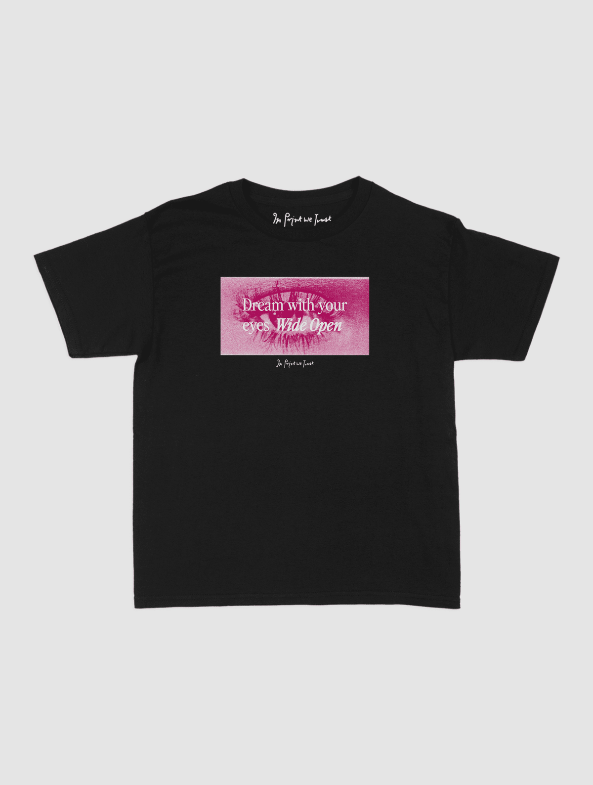 wide open baby tee - In Print We Trust