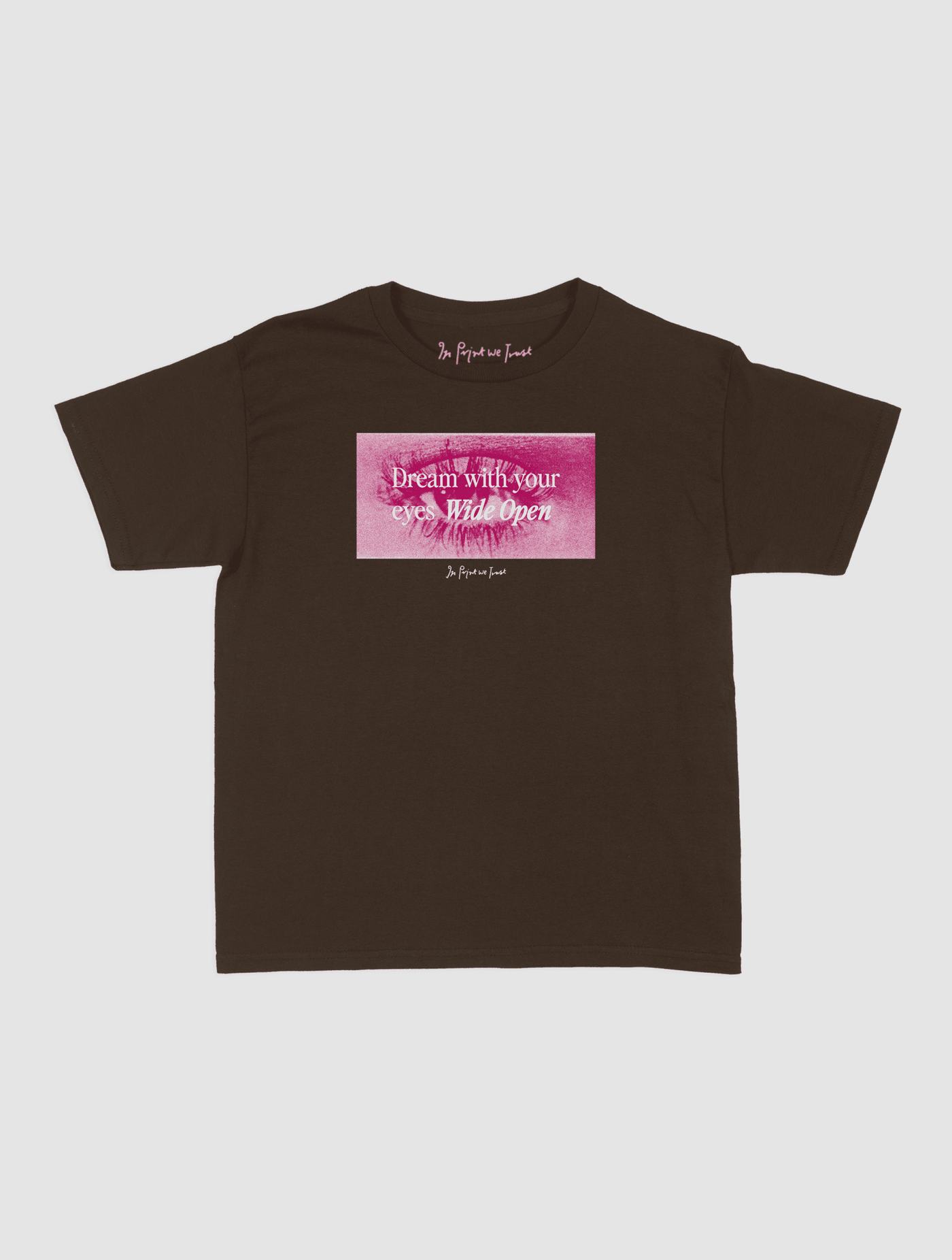 wide open baby tee - In Print We Trust