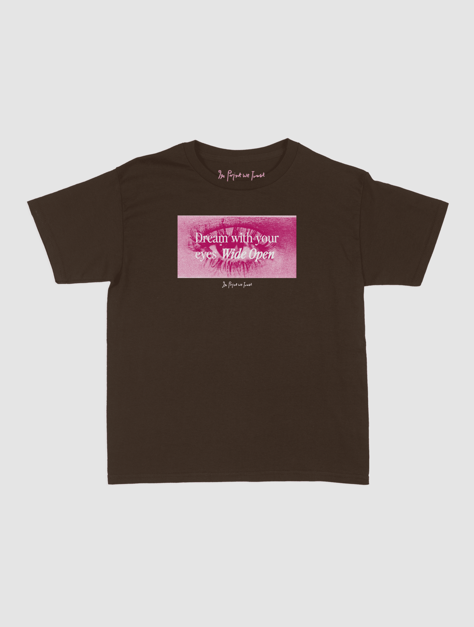 wide open baby tee - In Print We Trust