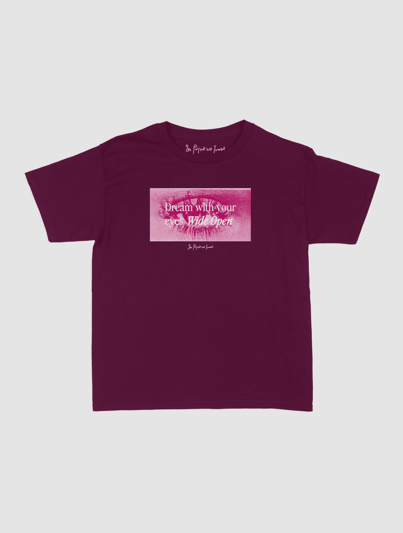 wide open baby tee - In Print We Trust