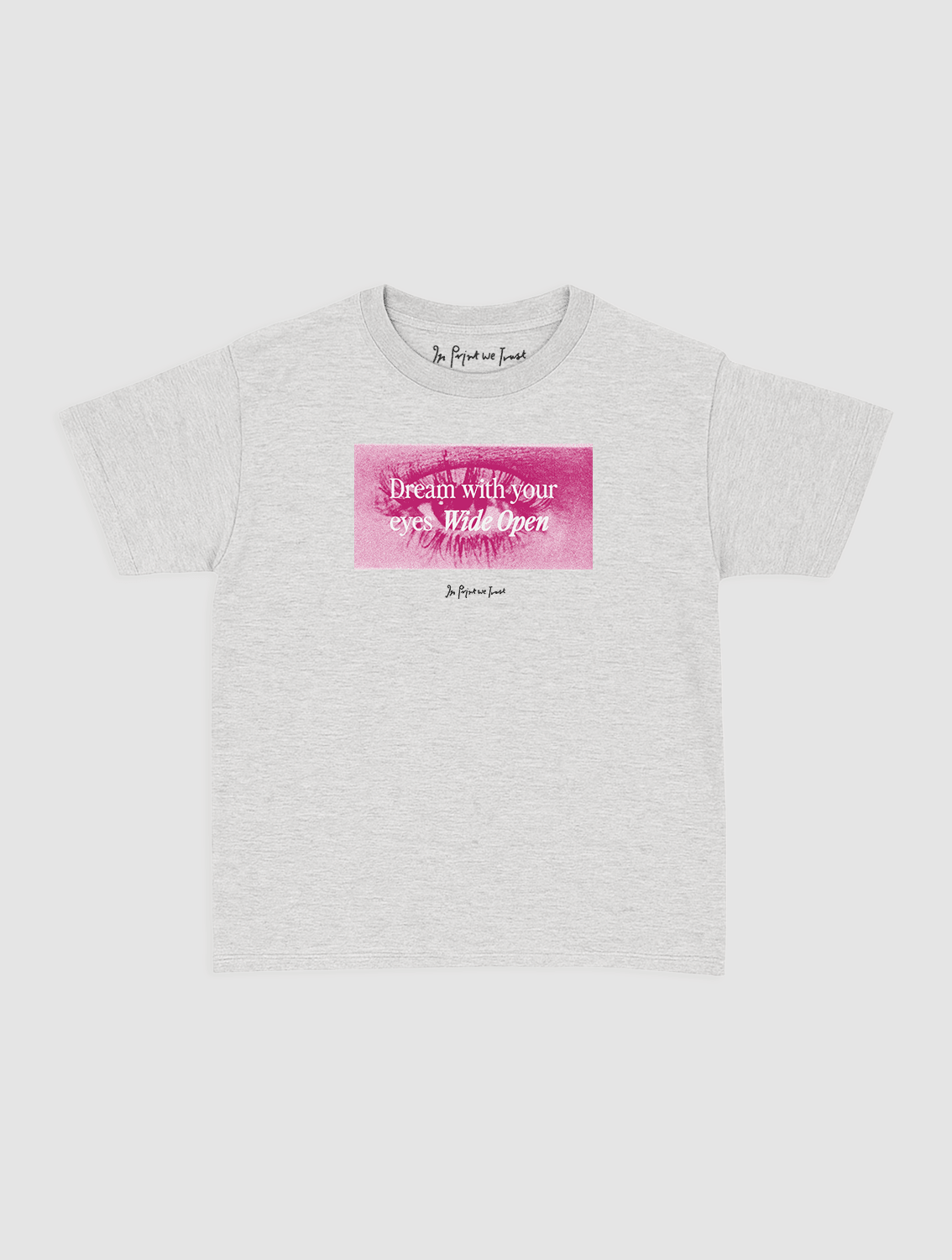 wide open baby tee - In Print We Trust
