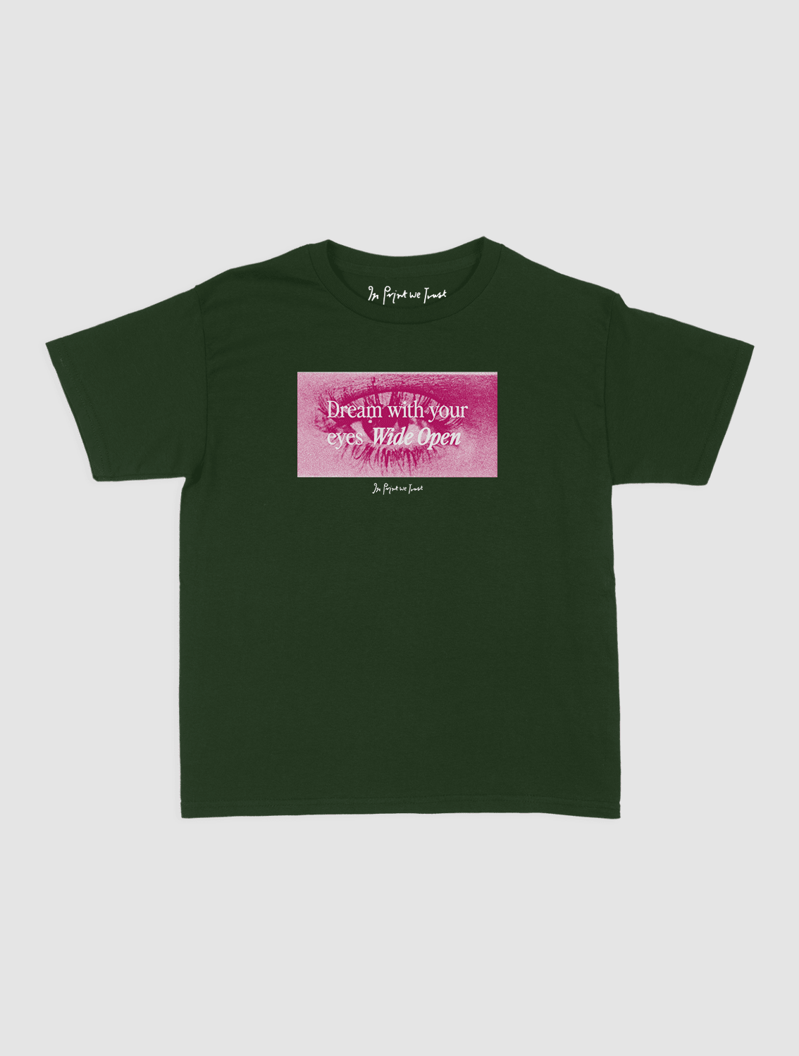 wide open baby tee - In Print We Trust