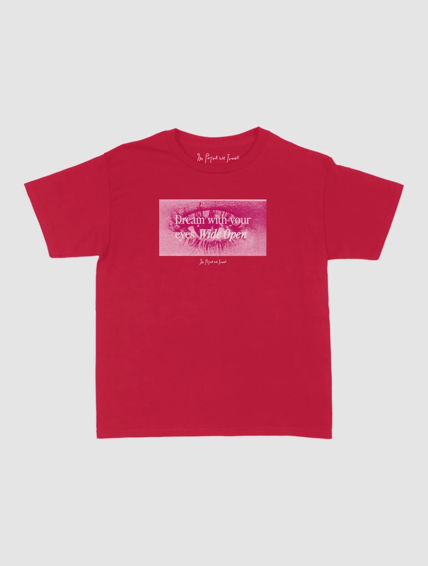 wide open baby tee - In Print We Trust