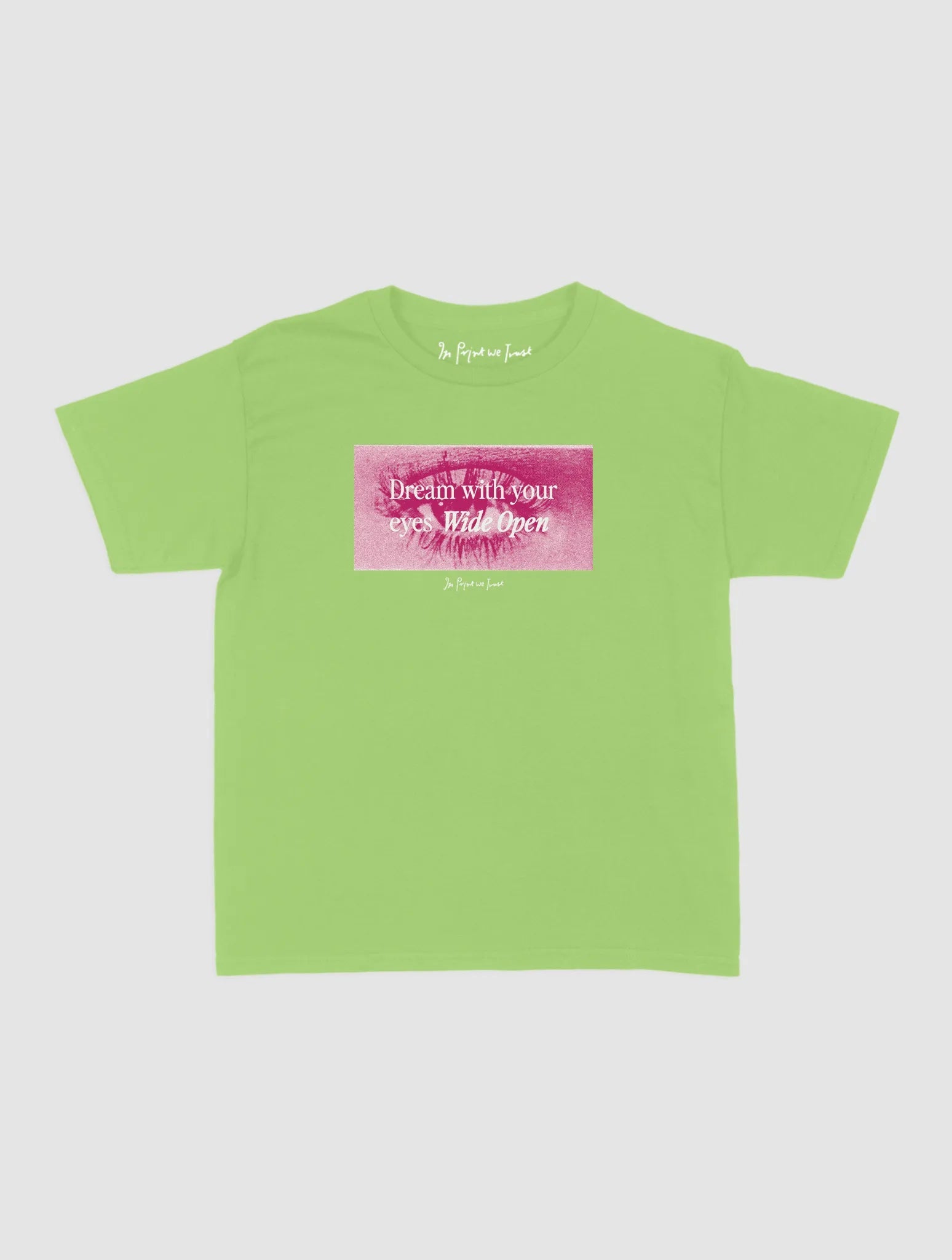 wide open baby tee - In Print We Trust