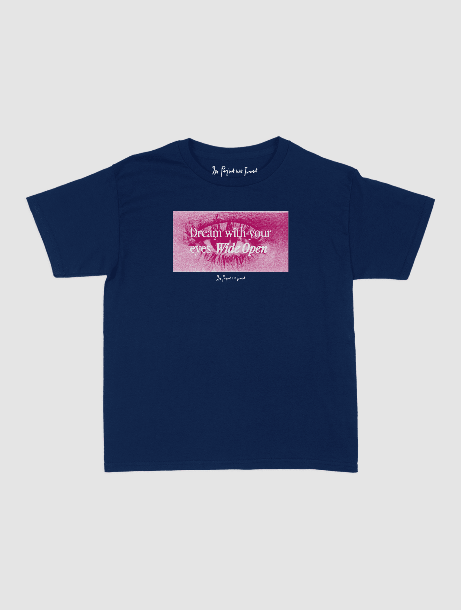 wide open baby tee - In Print We Trust