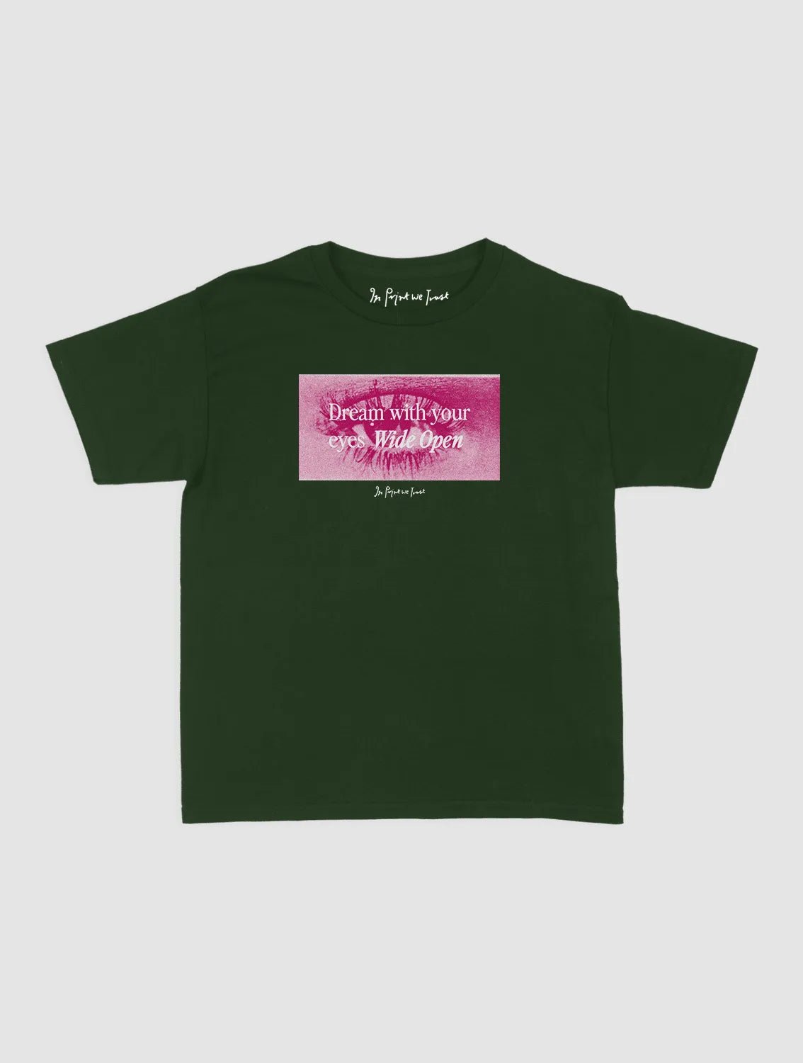 wide open baby tee - In Print We Trust