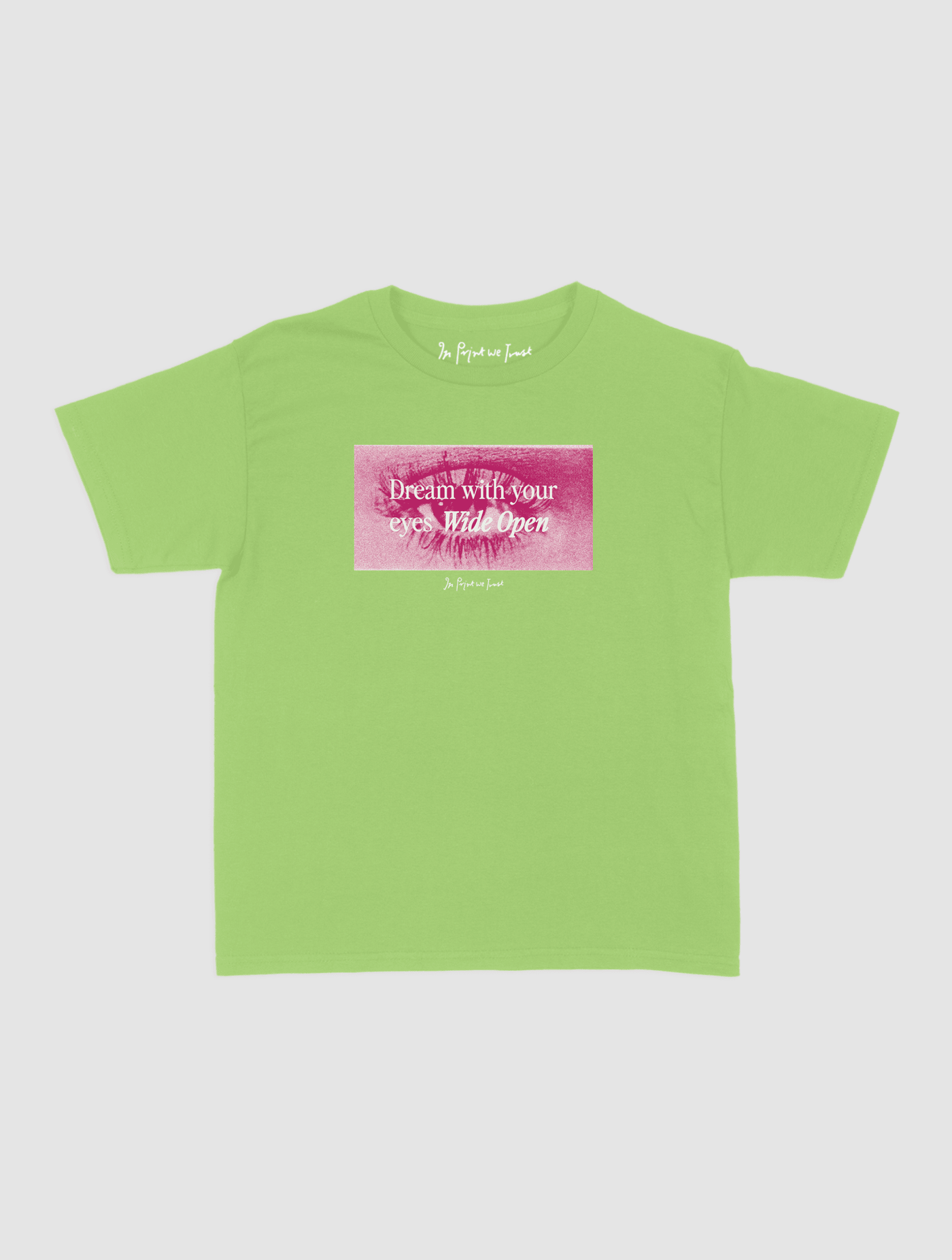 wide open baby tee - In Print We Trust