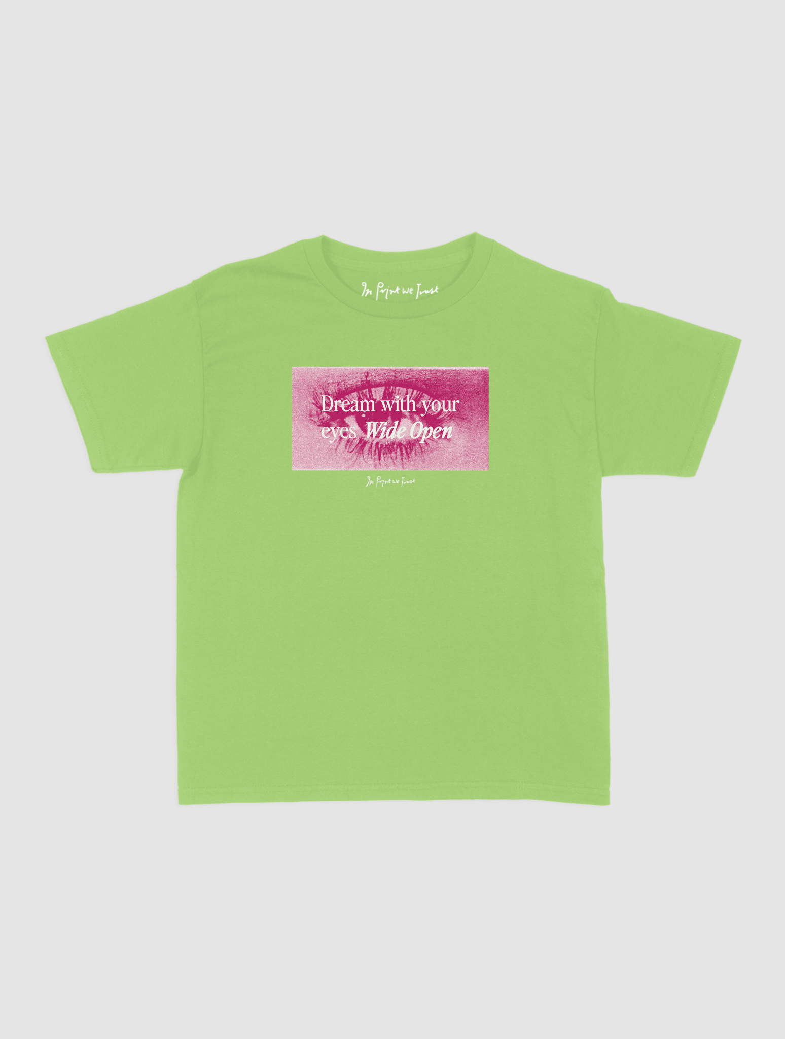 wide open baby tee - In Print We Trust