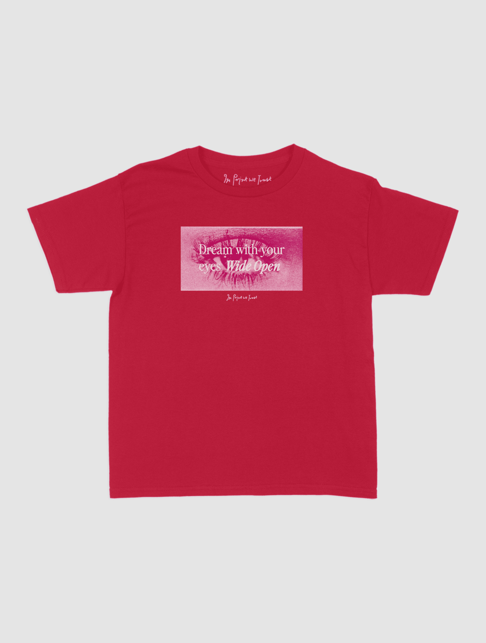 wide open baby tee - In Print We Trust