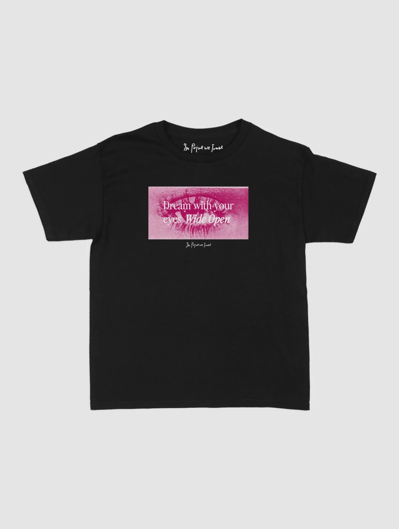 wide open baby tee - In Print We Trust