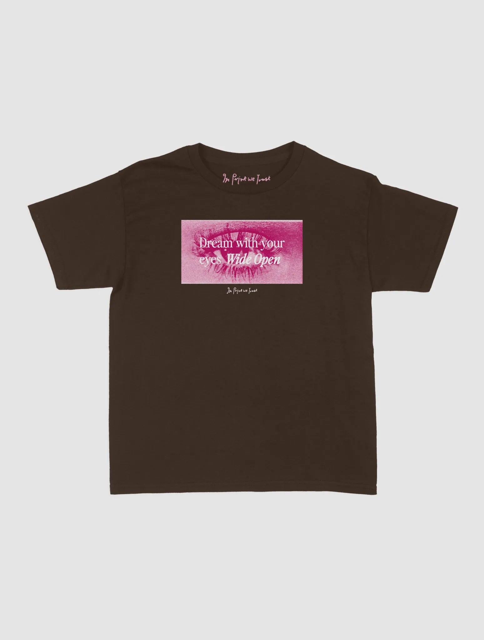 wide open baby tee - In Print We Trust